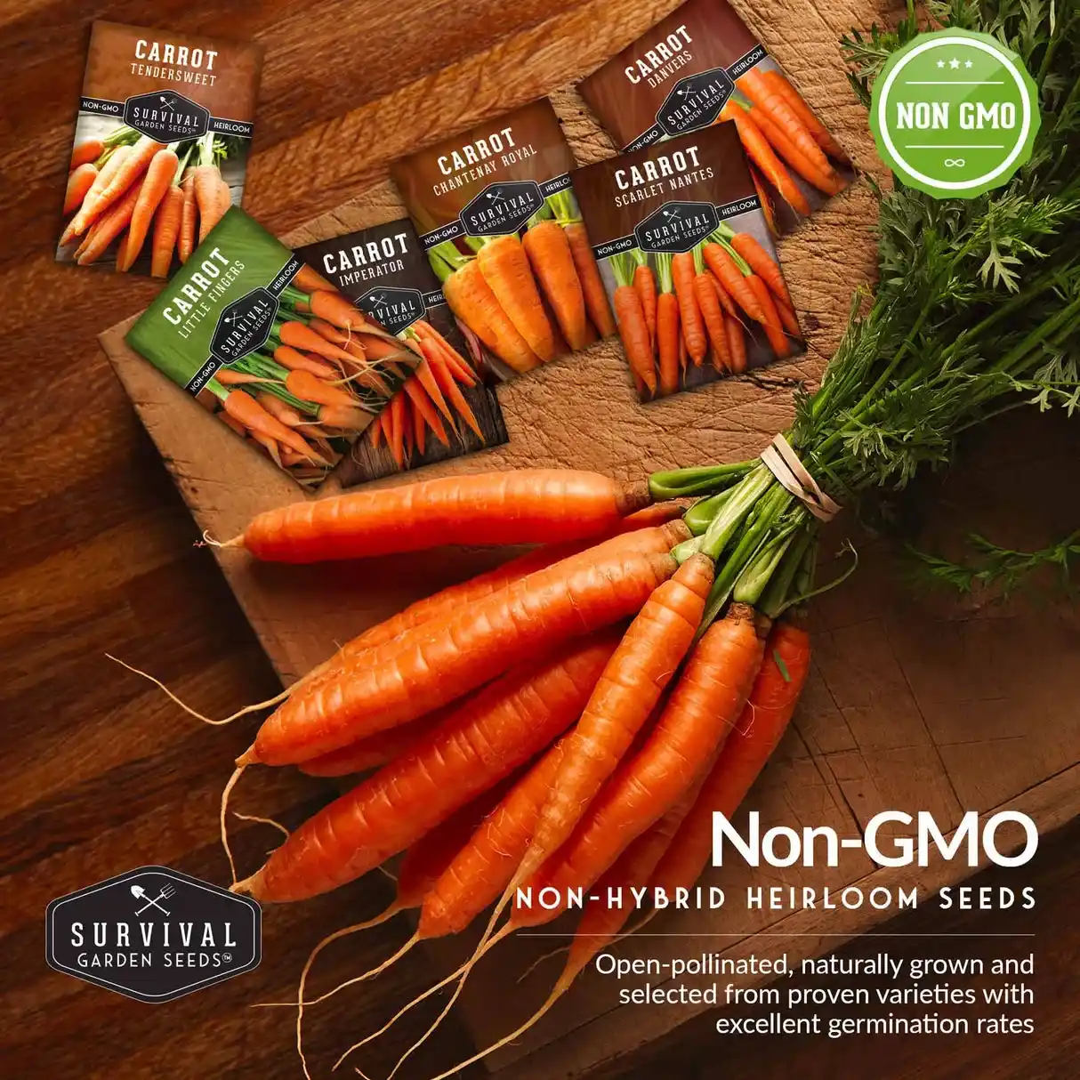 EdenSeeds Heirloom Carrot seeds